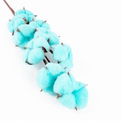 Хлопок Голубой 1 ветка (9 соцветий) 70 см 88042115