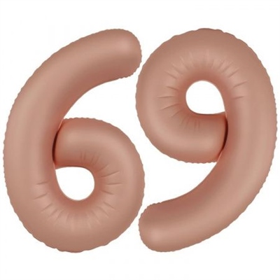 Шар (40''/102 см) Цифра SLIM Винтажная роза №6/9  FM 88048990