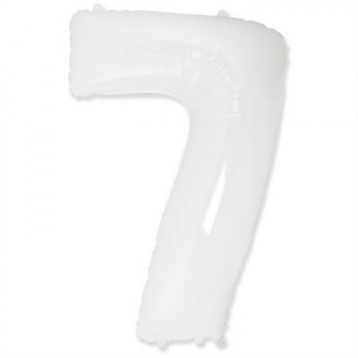 Шар (40''/102 см) Цифра Белый №7 FM 88018171