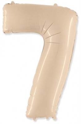 Шар (40''/102 см) Цифра Кремовый №7 FM 88022591