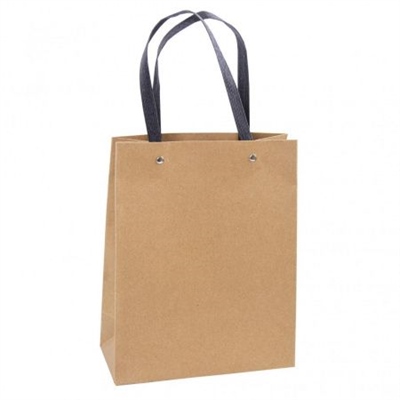 Пакет подарочный Крафт с жесткой ручкой 14,5*19,5*10см 88008891