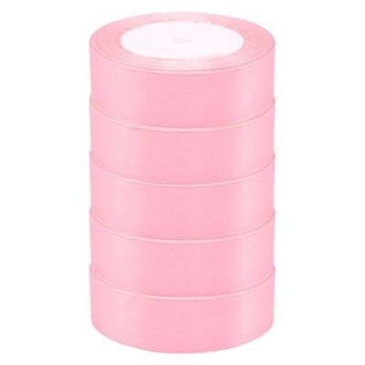 А Лента атласная ЭКОНОМ 2,5см*25Y, 04 св.-розовая, тм 5/300 4886603