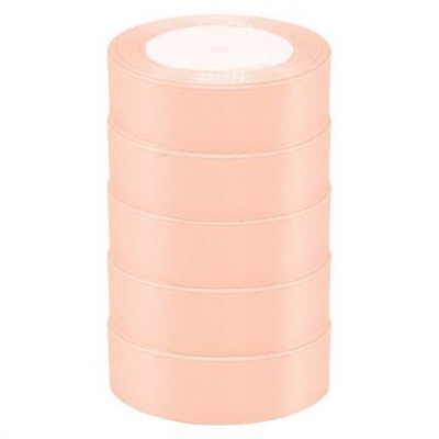 А Лента атласная 2,5см*25Y, 06 Персиковое парфе т.м 5/300 88029714