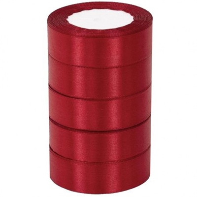 А Лента атласная 2,5см*25Y, 33 Бордовая  т.м. 5/300 4886610