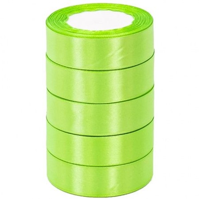 А Лента атласная 2,5см*25Y, 52 Зеленое яблоко тм 5/300 4886612