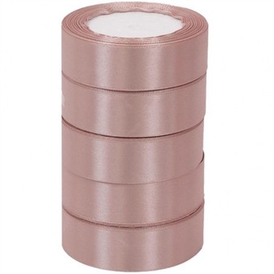 А Лента атласная 2,5см*25Y, 92 Пыльно розовый тм 5/300 88017583