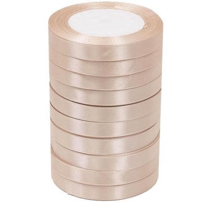 Лента атласная 1,2см*25Y, 172 Бисквитный т.м 10/500 88017676