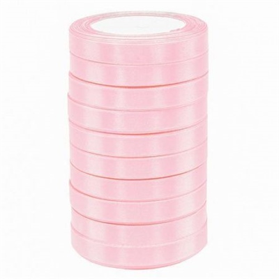Лента атласная 1,2см*25Y, 90 Зефирно розовый  т.м 10/500 88043992