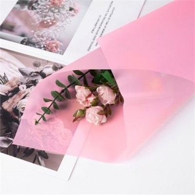 Пленка матовая однотонная 58*58см Розовая вишня 41 20 листов  т.м.60 88017997