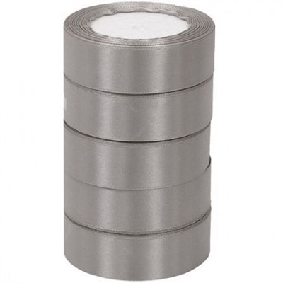 А Лента атласная 2,5см*25Y, 180 Серая, т.м 5/300 88002062