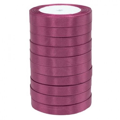 Лента атласная 1,2см*25Y, 171 Темно пудровая т.м 10/500 88029796