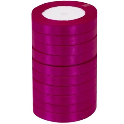 Лента атласная 1,2см*25Y, 27 Вишневая т.м 10/500 88017657