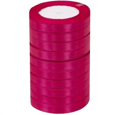 Лента атласная 1,2см*25Y, 28 Малиновая т.м 10/500 88017658