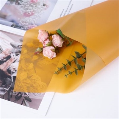 Пленка матовая однотонная 58*58см Манго 37 20 листов  т.м.60 88017994