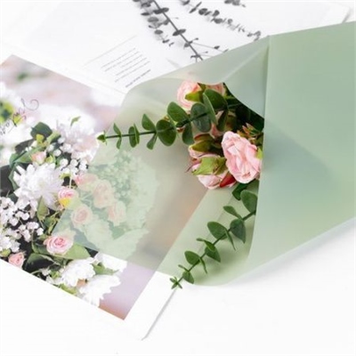 Пленка матовая однотонная 58*58см Олива 09 20 листов  т.м.60 88017976