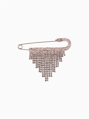 Булавка «Торжество» каскад, 7см, цвет белый в серебре   5511114 5511114