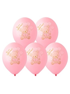 Шар (14"/36 см) У нас Девочка! 2цв 25шт BELBAL 88028610