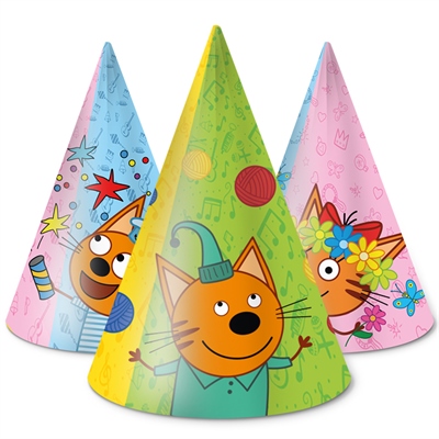 Колпак Три Кота Играем вместе Ассорти 6 шт 88015858