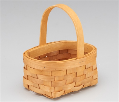 Корзина плетеная (секвойя), 13,5x10,5x6,5/15 см, 1 шт., натуральный 88049864