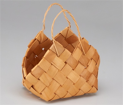 Корзина плетеная (секвойя), 17x12x5x13,5/19 см, 1 шт., натуральный 88049855