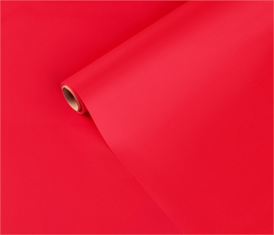 Упак. материал матовая пленка "Фаворит" однотонная, 50 мкр, 50 см х 10 м, ярко-красный 88049871