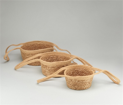 Набор корзин плетеных (рогоз), 30x30x16x40см, 26x26x15x36см,22x22x12x32см, 3 шт. 88049845