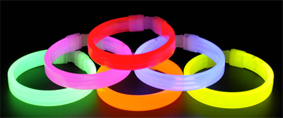 Флуоресцентный браслет, Ассорти, 1,3*20 см, 1 шт. 88049389