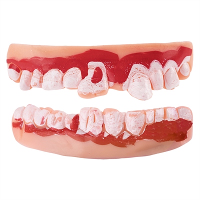 Зубы вампира, Белый/Красный, 1 шт. 88049457