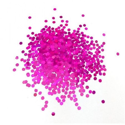 Глиттер "Блестки" лазерный фуксия 2,5 мм / 100 г / 88049762