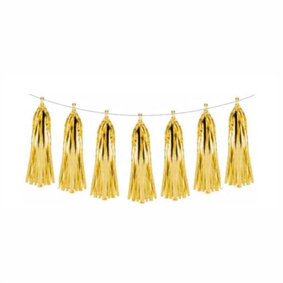 Гирлянда фольгированная "Тассел" Золото / набор 12 листов / 88049661