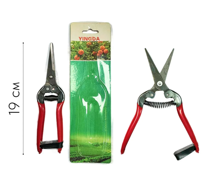 Ножницы с фиксатором и обрезиненная ручка YINGDA 20235