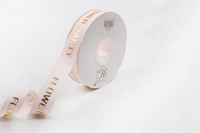 Лента шёлковая премиум «Flower Party» (2,5см х 45ярд) Светло-розовый 18060