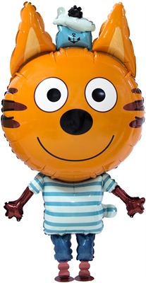 Д 39 Коржик, Три кота, Ходячая фигура / 1 шт /, Фольгированный шар 88049594