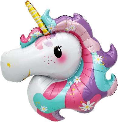K 38 Единорог фигура / Unicorn / 1 шт. / Фольгированный шар в упаковке 88049686