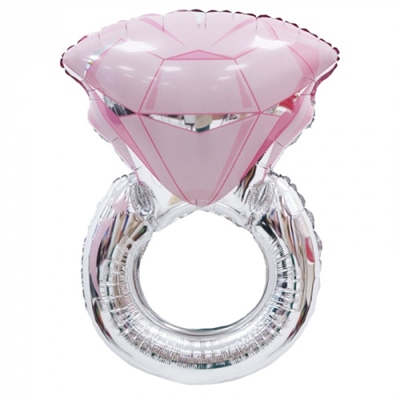 К 30 Кольцо с розовым бриллиантом / Pink Diamond Ring / 1 шт. / Фольгированный шар 88049653