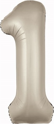 Шар (40''/102 см) Цифра Slim МистикСатин №1  Agura 88049787