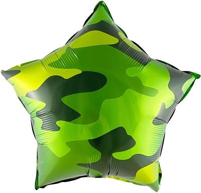 И 18 Звезда Камуфляж / Camouflage BRAVO / 1 шт /, Фольгированный шар 88049525