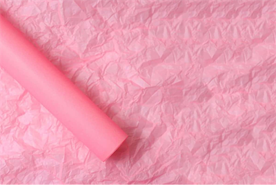 Тишью бумага однотонная жатая 26гр 50см х 70см х 20шт Розовый, плотность 26 гр 19352