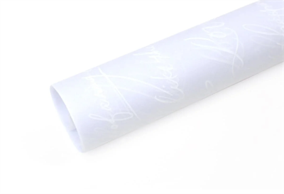 Тишью бумага с принтом «Послание» 17гр 50см х 70см х 28шт Белый, плотность 17 гр 17303