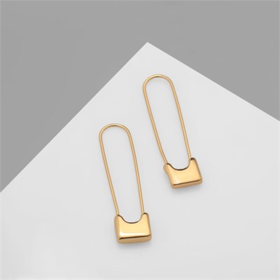 Серьги металл «Булавки» классика, цвет золото 10470471