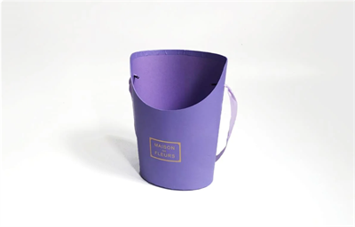 Кашпо для цветов с лентой (17x14x22cm) Фиолетовый 03172