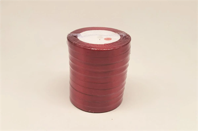 Лента атласная на пенопласте (10мм х 25ярд) Бордовый 33 16787