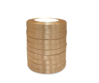 Лента атласная на пенопласте (10мм х 25ярд) Коричневый 126 02118