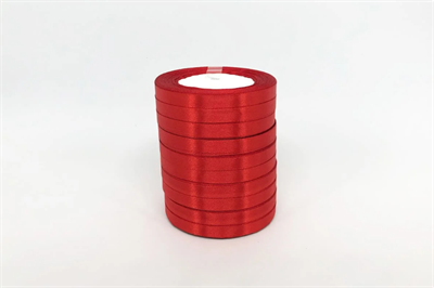 Лента атласная на пенопласте (10мм х 25ярд) Красный 26 01489