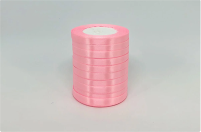 Лента атласная на пенопласте (10мм х 25ярд) Нежно-розовый 04 02112
