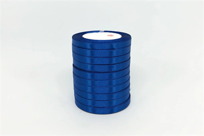 Лента атласная на пенопласте (10мм х 25ярд) Синий 40 02120