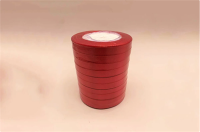 Лента атласная на пенопласте (10мм х 25ярд) Тёмно-розовый 65 16260