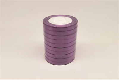 Лента атласная на пенопласте (10мм х 25ярд) Фиолетовый 69 16791