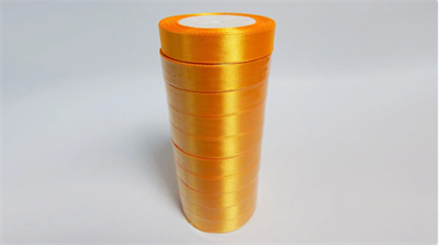 Лента атласная на пенопласте (20мм х 25ярд) Жёлтый яркий 16 00031