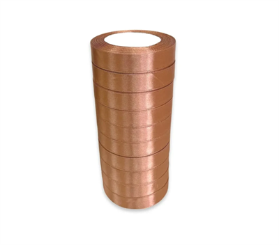 Лента атласная на пенопласте (20мм х 25ярд) Коричневый 126 17802